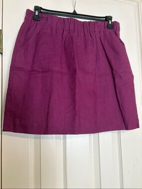 LOFT Elastic-Waist Mini Skirt